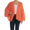 thumbnail image 1 of FREE PEOPLE $128 Womens New 1412 Orange Knitted Long Sleeve Sweater S B+B, 1 of 2