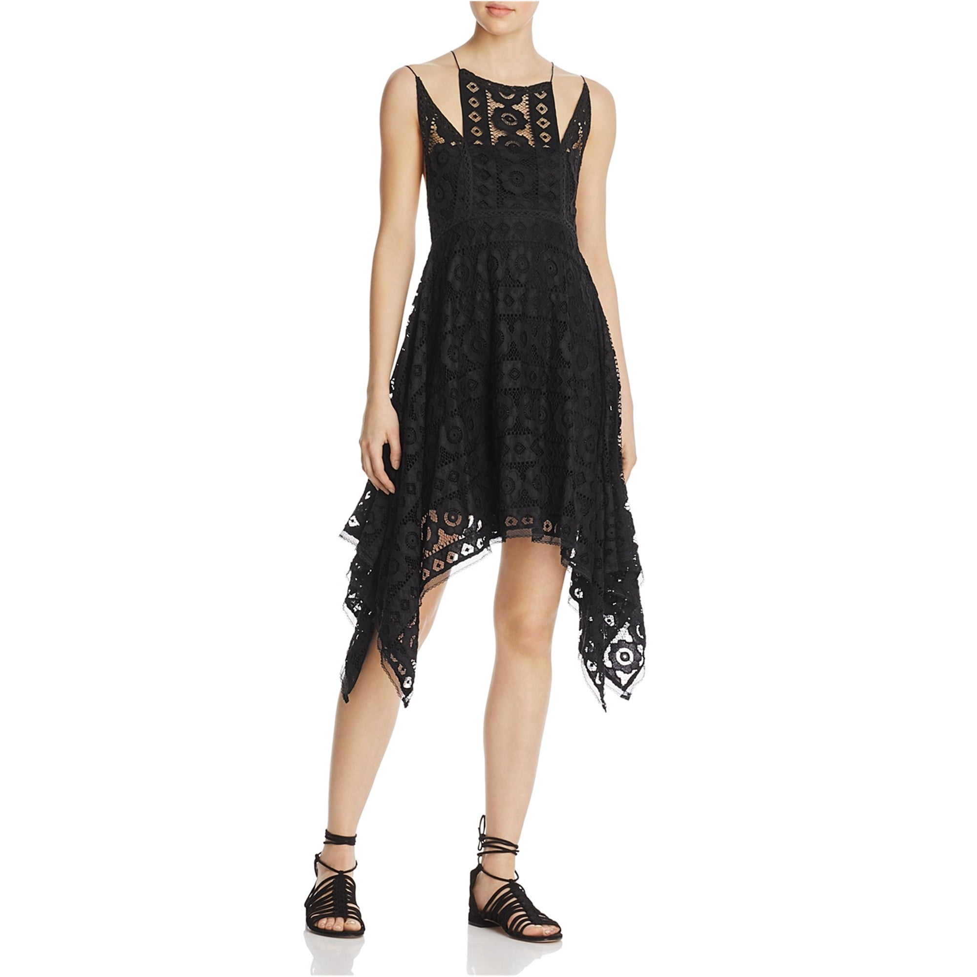 Free People Women's Just Like Honey Lace Dress Black 12 - Walmart.com