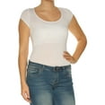 thumbnail image 1 of FREE PEOPLE Womens White Tie Cut Out Cap Sleeve Scoop Neck Top  Size: M, 1 of 2