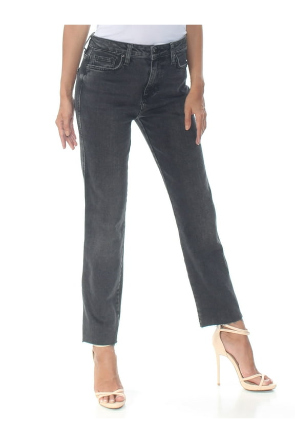Womens Black Girlfriend Jeans Size: 26 Waist
