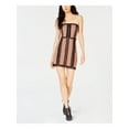 thumbnail image 1 of FREE PEOPLE Womens Brown Strapless Mini Cocktail Pencil Dress M, 1 of 2
