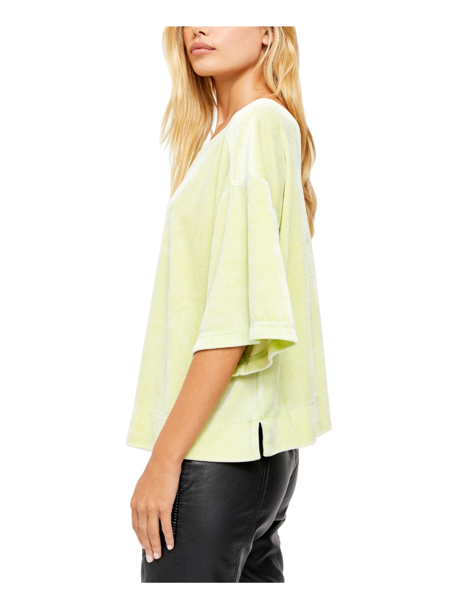 Free people outlet short sleeve sweater