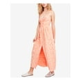 thumbnail image 1 of FREE PEOPLE Womens Orange Daisy Sleeveless V Neck Maxi Dress 0, 1 of 2