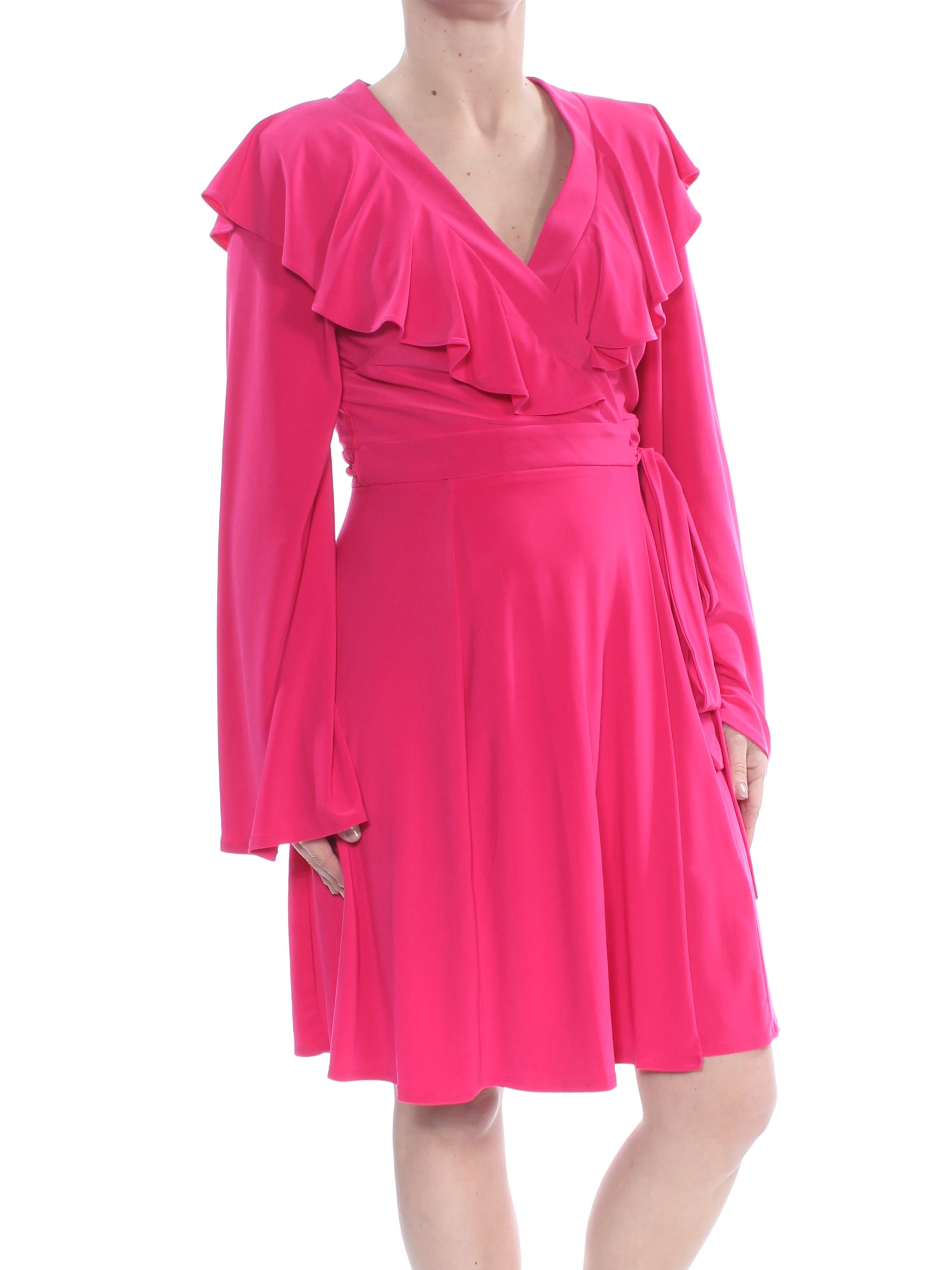 pink womens maxi dress Bettina Pink Plunge-Neck Maxi Dress With Gathered-Detailing – Club L London