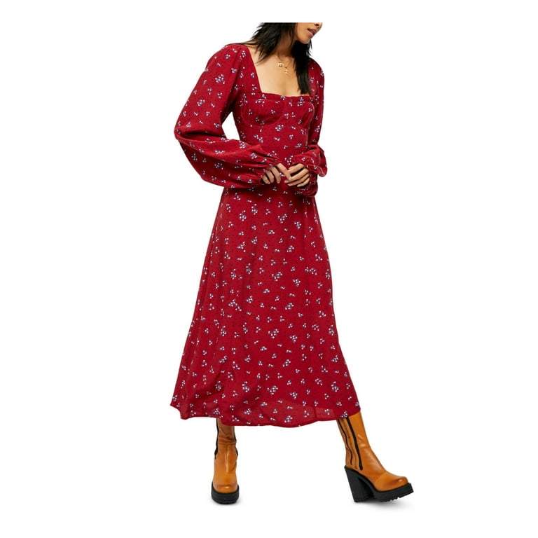 Free people red polka hotsell dot dress