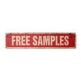thumbnail image 1 of FREE SAMPLES Vintage Aluminum Street Sign giveaways sampler consumer product freebie rustic metal tin | Indoor/Outdoor |  18" Wide, 1 of 4