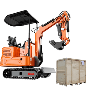 FREE SHIP 1TON Mini Excavator B&S 13.5HP Hydraulic Thumb Clamp, Pilot Control