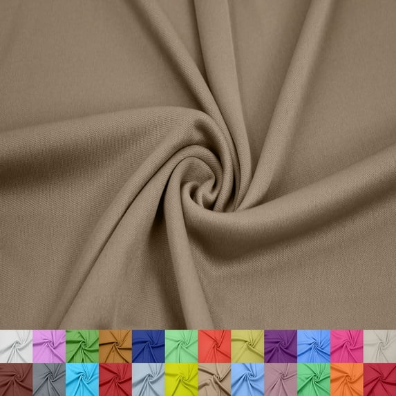 58/60" Wide Interlock Lining Fabric – Soft Polyester with Drape for Multi-Use Projects.