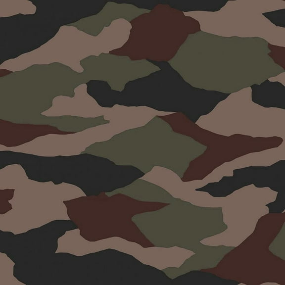 Army Green with Blue Camouflage Pattern Printed Poly Rayon Spandex Hacci Brushed Fabric, DIY Projects by the Yard - PRINT FABRIC