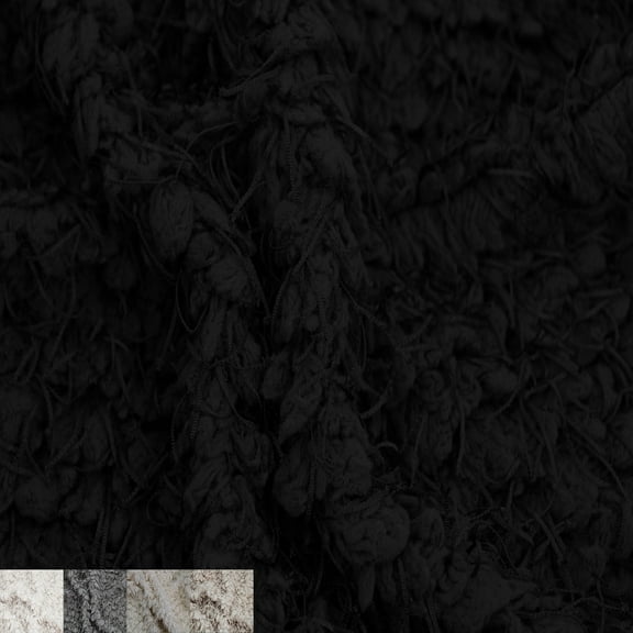 Stylish Fabric 59 Inch Solid Print Apparel Fabric, 10 Yard Precut, Black