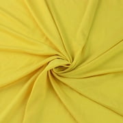 FREE SHIPPING!!! Bright Yellow Rayon Jersey Stretch Knit Fabric - Medium Weight/ 180 GSM, DIY Projects by 1 YARD - Style 409