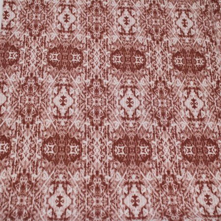 FREE SHIPPING!!! Cinnamon Ivory Ethnic Pattern on Poly Moroccan Fabric, DIY Projects by the Yard - PRINT FABRIC