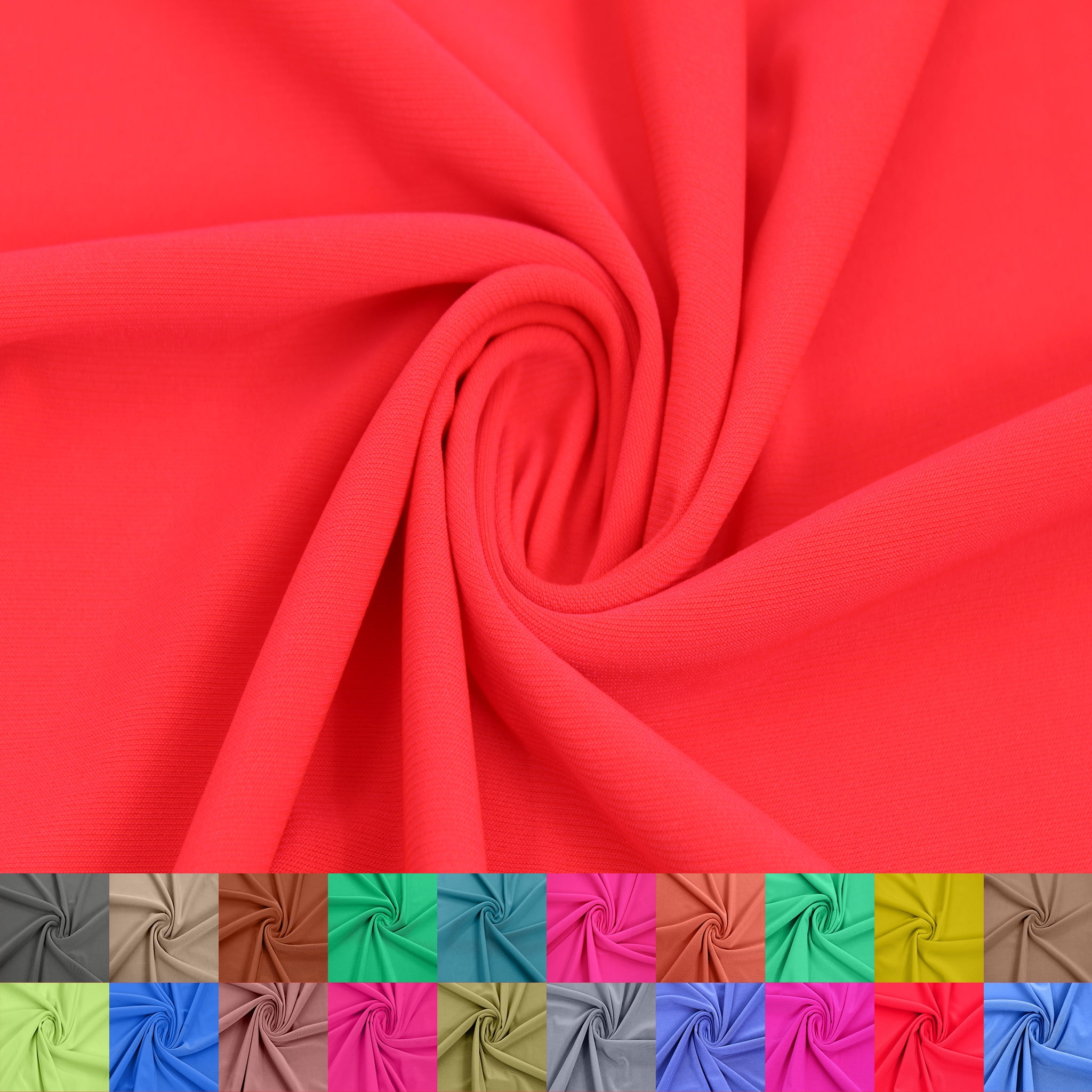 FREE SHIPPING!!! Coral Chic Neon ITY Stretch Jersey Knit Fabric Twist ...