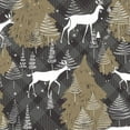 thumbnail image 1 of Stylish Fabric Curious Doe Design 100% Cotton Quilting Fabric for DIY Projects by the Yard (White, Brown, Mocha, Beige), 1 of 2