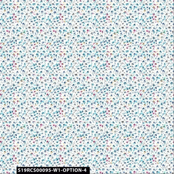 Stylish Fabric 44 in 100% Cotton Floral Flowers Sewing & Craft Fabric, 1 Yard