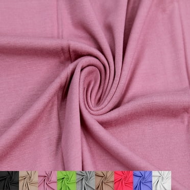 60" Wide Rayon Spandex Jersey Knit Fabric by the Yard - 4-Way Stretch 220GSM - Anti-Wrinkle, Breathable - Apparel,  Accessories, Maternity, Decorations & Crafts- Dusty Pink Deep