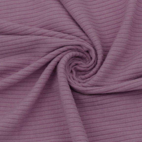 Dusty Pink Poly Rayon Spandex 4x2 Rib Knit Fabric, DIY Projects by the Yard(CONTINUOUS UP TO 100 YARDS)