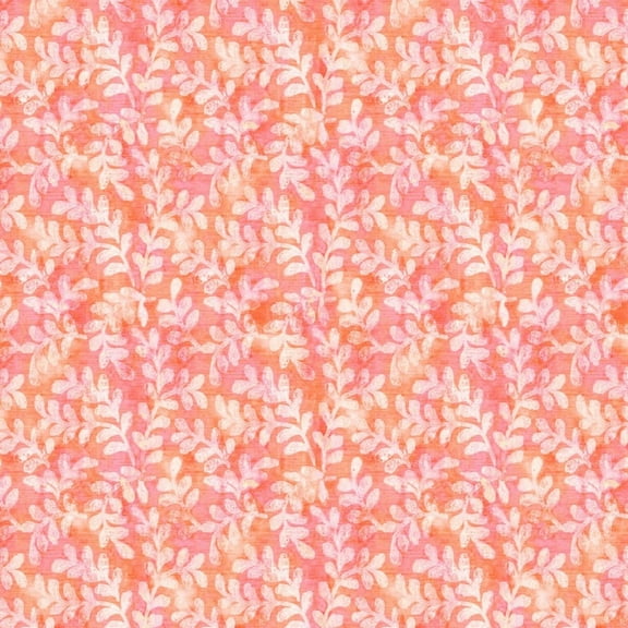 Stylish Fabric 44 in 100% Cotton Quilting Fabric, Fern Leaves Conversational Pattern, 10 Yards