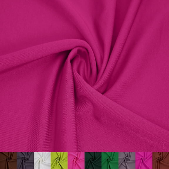 59" Polyester Spandex Stretch Fabric by the Yard - 230gsm