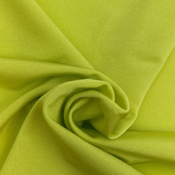 60" Solid Color Polyester Spandex Circular Knit Fabric - 200gsm by the Yard
