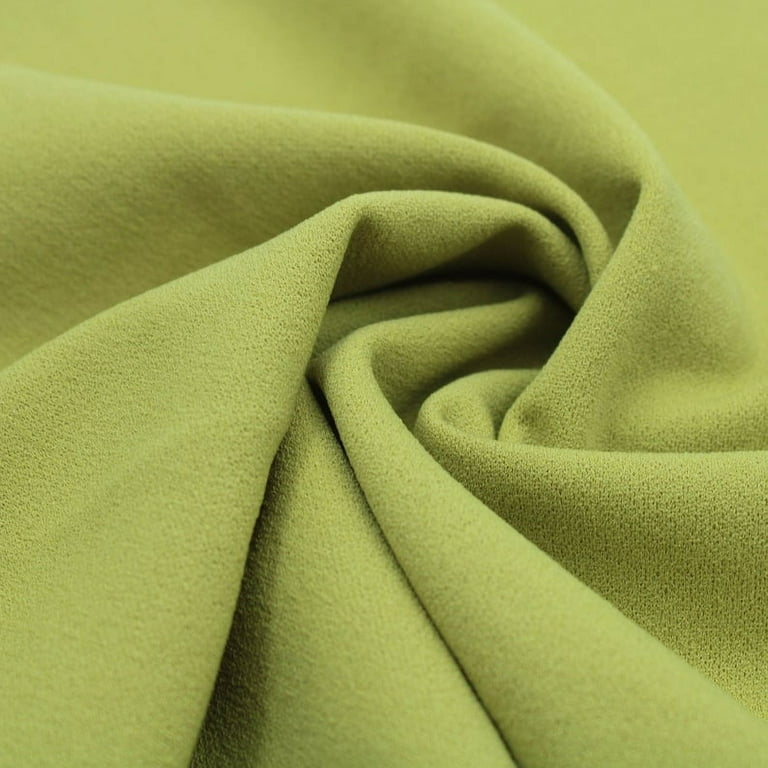 Green Apple Neon Scuba Crepe Techno Knit Fabric