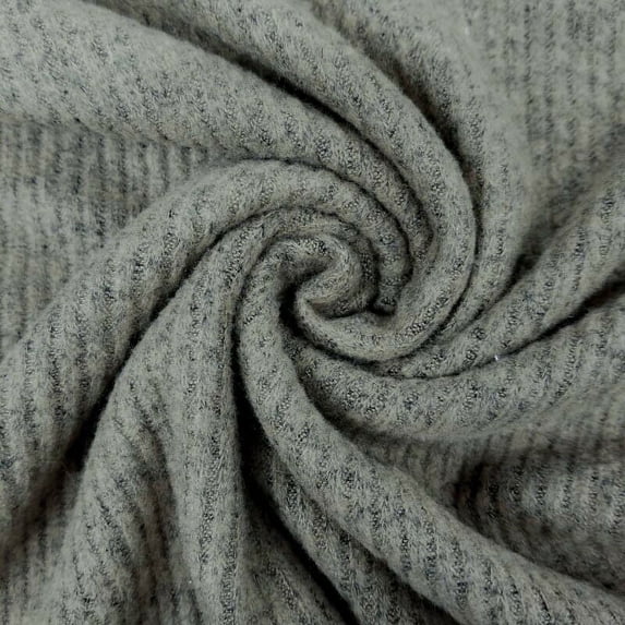 FREE SHIPPING!!! Heather Gray on Hacci Rib Brushed Fabric, DIY Projects by the Yard Style-770