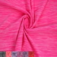 thumbnail image 1 of Poly Spandex Space Dye Performance Tech Knit DIY Fabric by the Yard, Hot Pink, 1 of 3