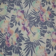Ivory Lilac 60" Wide Printed Crepe Viscose Spandex-Fabric by The Yard Stretch Apparel, Clothing, Maternity, Scarves, Headbands, DIY Projects, School Crafts, and Home Decor