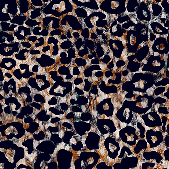 Stylish Fabric 44 In 100% Cotton Quilting Fabric, Leopard Design, By the Yard