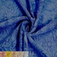 thumbnail image 1 of 59" Wide Nylon Spandex Vintage Floral Lace with Scallop, 2-Way Stretch, 160GSM, Medium Weight – Anti-Wrinkle, Breathable for Bridal Gowns, Dress, Lingerie,Crafts- Navy, 1 of 4