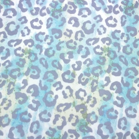 OffWhite Blue 60" Wide Printed Poly Spandex Lace Power Mesh Fabric by The Yard-100 GSM, Lightweight, 4-Way Stretch, Breathable – Apparel, Headbands, Bridal & Accessories.