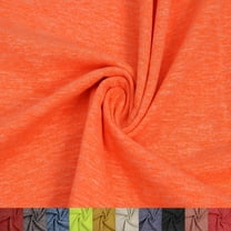 Stylish Fabric Orange Neon Cotton Poly Spandex Jersey Knit Fabric by the Yard, DIY Project Style-714