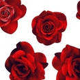 thumbnail image 1 of Stylish Fabric 44 in 100% Combed Cotton Floral Flowers Sewing & Craft Fabric, 1 Yard, White, 1 of 2