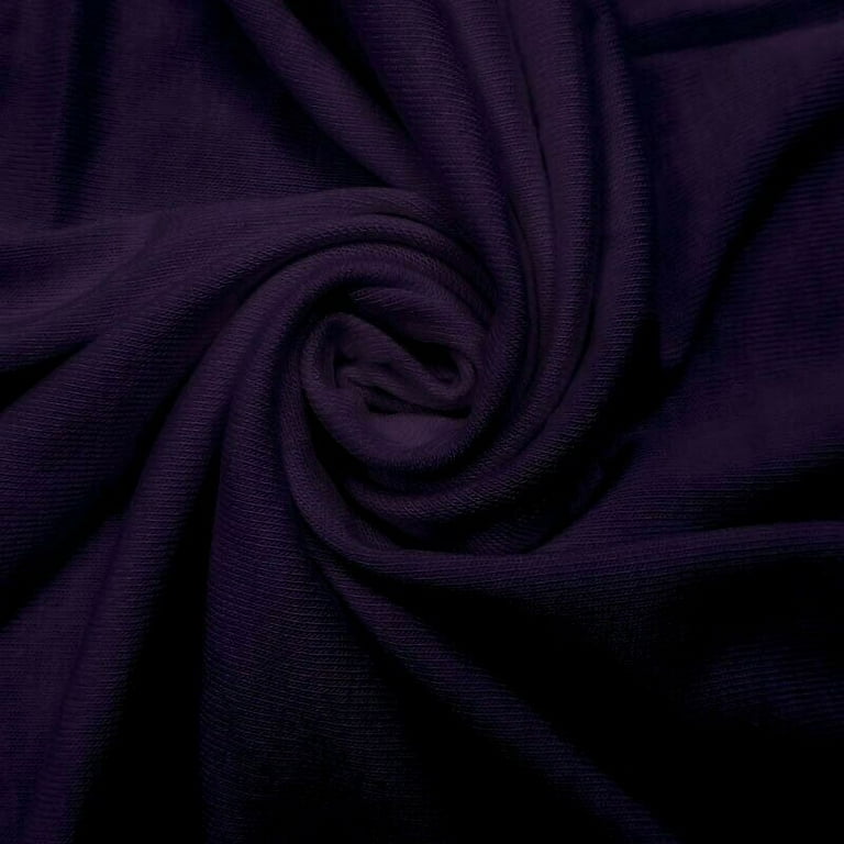 Purple jersey knit fabric deals