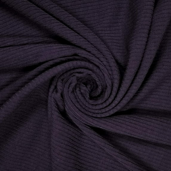 53" Width Polyester Rayon Spandex 4X2 Rib Knit Fabric by the Yard