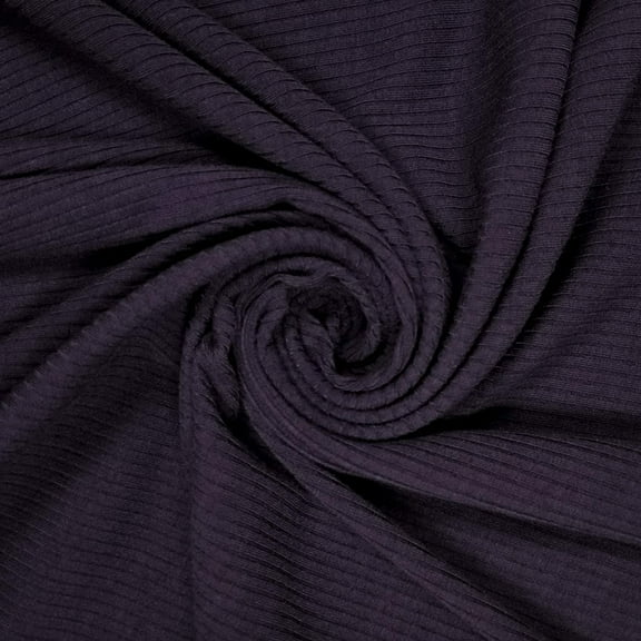 53" Width Polyester Rayon Spandex 4X2 Rib Knit Fabric by the Yard