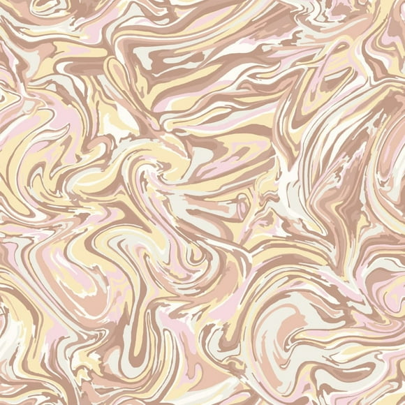 Rose Gold with Pink 59" Wide 100% Polyester Mechanical Satin Chiffon-Crepe Fabric by The Yard-100 GSM, Lightweight, Anti-Wrinkle, Non-Stretched-Dresses, Scarves, Blouses & DIY.