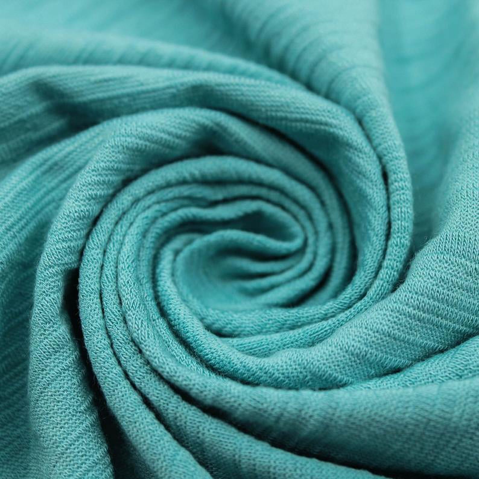 "FREE SHIPPING!!! SAMPLE SWATCH Aqua Dark Ice Slub Rayon Spandex Jersey