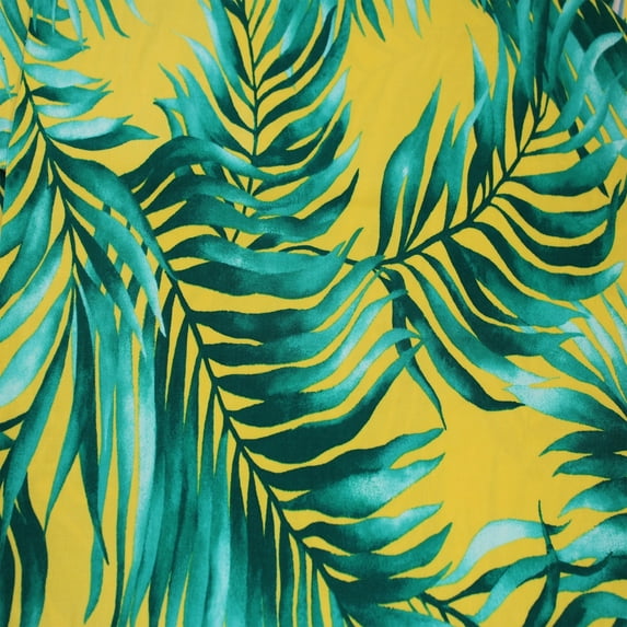 Sunny Gold Green 60" Wide Printed 4-Way Stretch Venezia Polyester Spandex Fabric by The Yard for Apparel, Headbands, Decorations, Activewear, Maternity Wear, School & DIY Crafts.