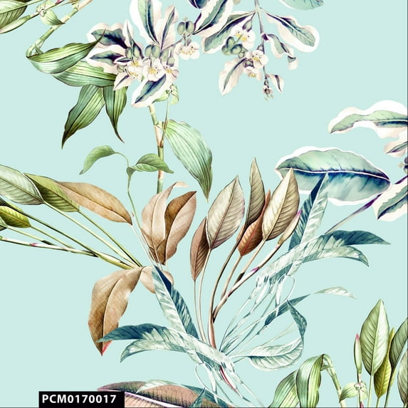 FREE SHIPPING!!! Tropical Floral and Leaves 100% Cotton Quilting Fabric for DIY Projects by 45 YARDS - (Mint, Sage, Green, Teal and Taupe) - PRINT FABRIC