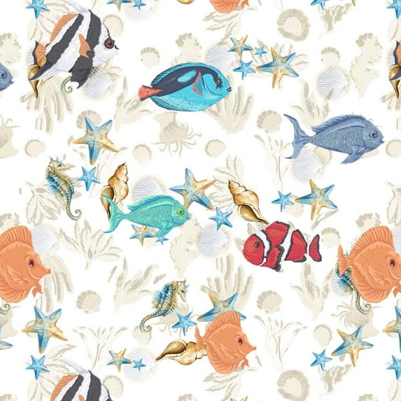 Stylish Fabric Cotton Quilting Fabric for DIY Projects, 44 in, Animal Print, 1 Yard, Multicolor.