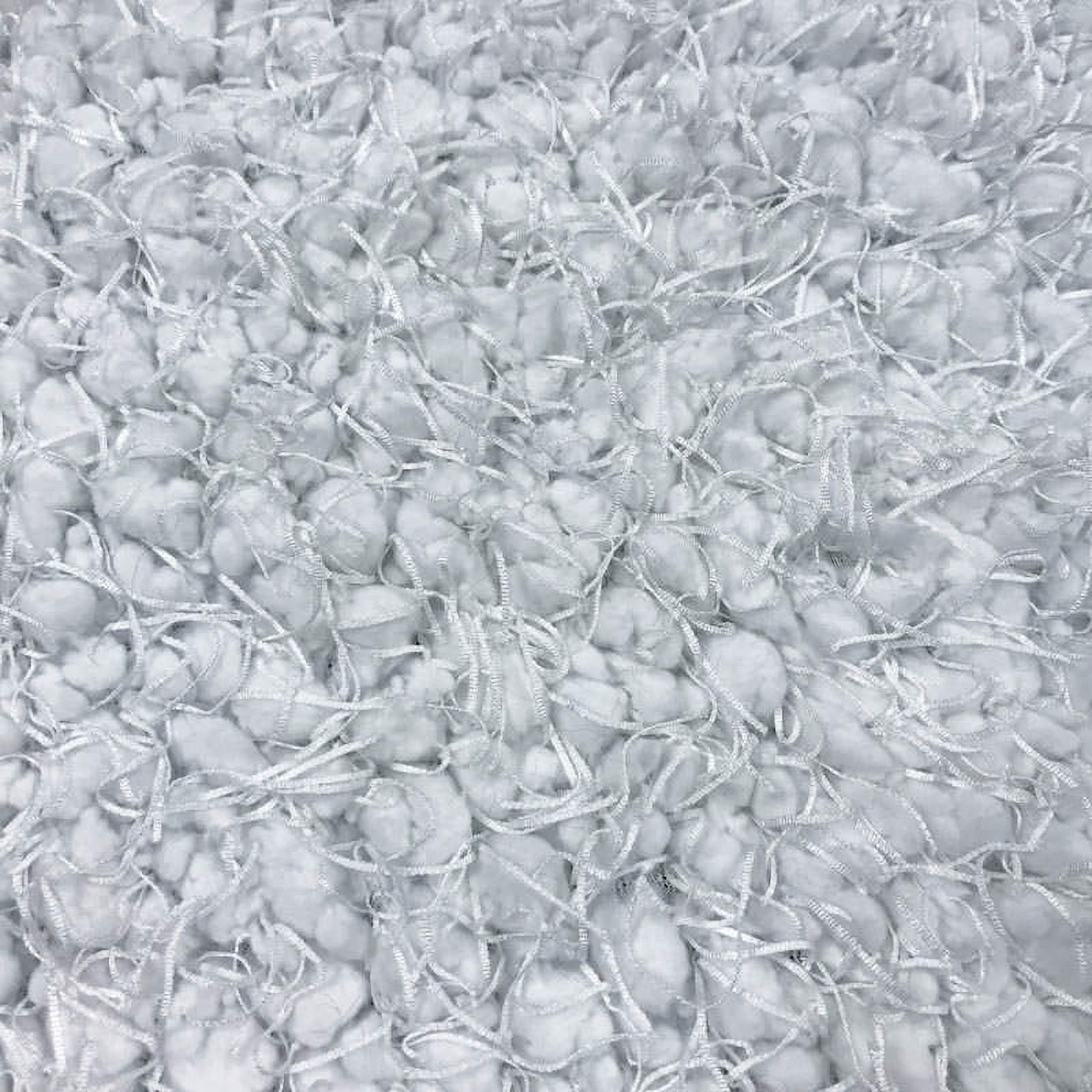 FREE SHIPPING!!! White Sheep Design with Tassel Faux Fur Fabric