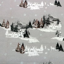 FREE SHIPPING!!! Winter Forest Friends Design 100% Cotton Quilting Fabric for DIY Projects by the Yard (White, Brown, Black, Grey)