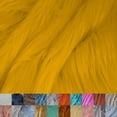 thumbnail image 1 of FREE SHIPPING!!! Yellow Faux Fur Fabric Long Pile Mongolian, DIY Projects by Half Yard, 1 of 4