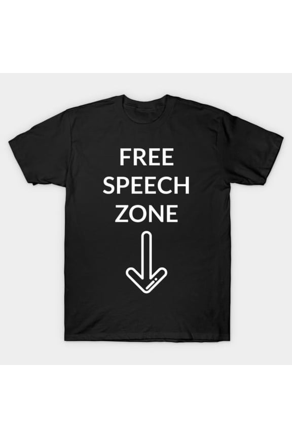 FREE SPEECH ZONE First Amendment Freedom Of Speech Civil Liberties Protest Unisex T-Shirt