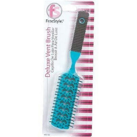 FREE STYLE Deluxe Vented Hairbrush- assorted colors Pack Of 12
