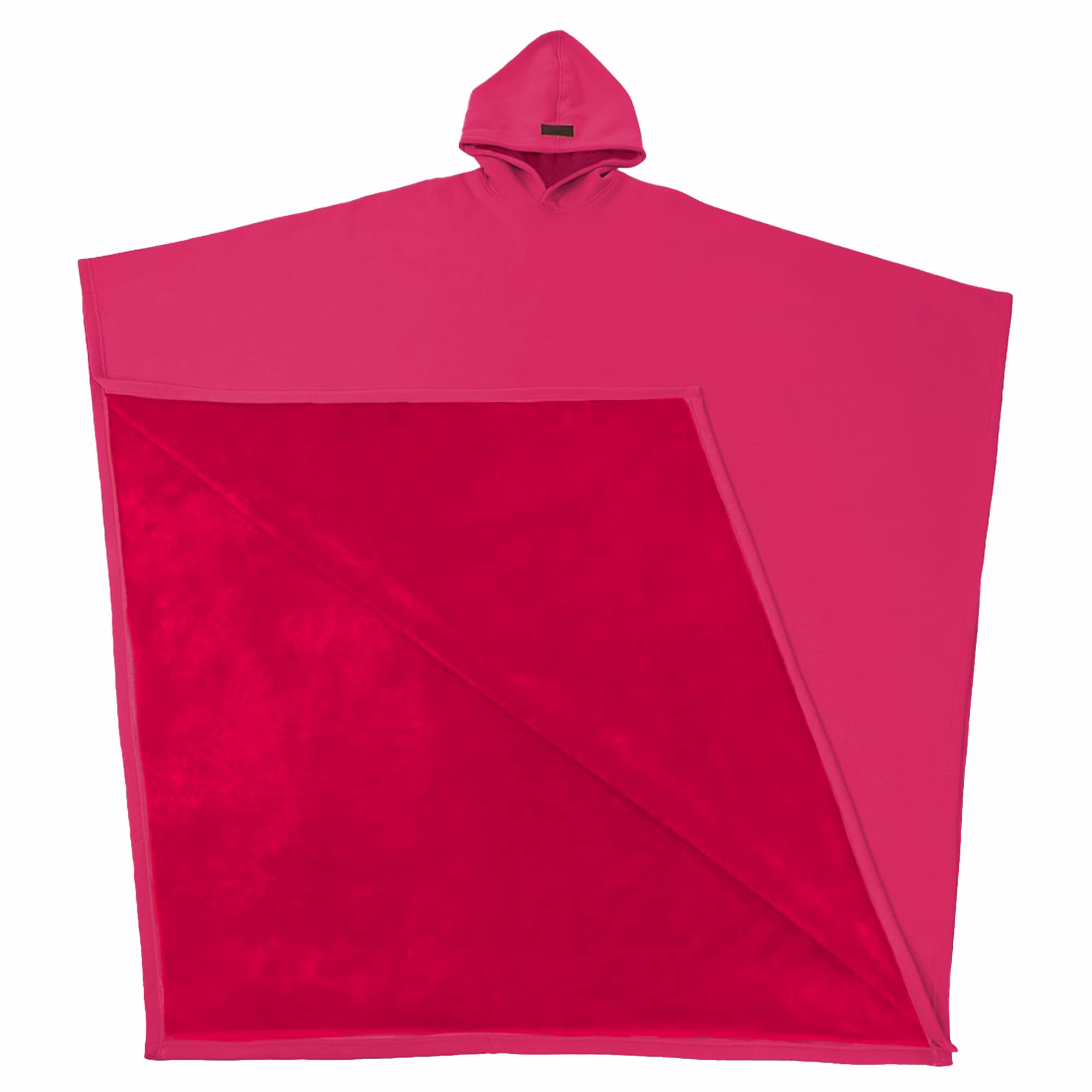 FREE THE SHEEP Eden Hoodie - Oversized Weighted Hoodie Cloak with Ultra-Soft Faux Fur Liner Raspberry Pink, 6'6 or Taller