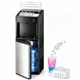 thumbnail image 1 of FREE VILLAGE 4-in-1 Water Dispenser with Ice Maker, Bottom-Loading Water Cooler Hot and Cold, Fits 3 & 5 Gallons, 33 lbs per Day Ice Production, Childproof Lock, for Home Office Kitchen, Black, 1 of 9