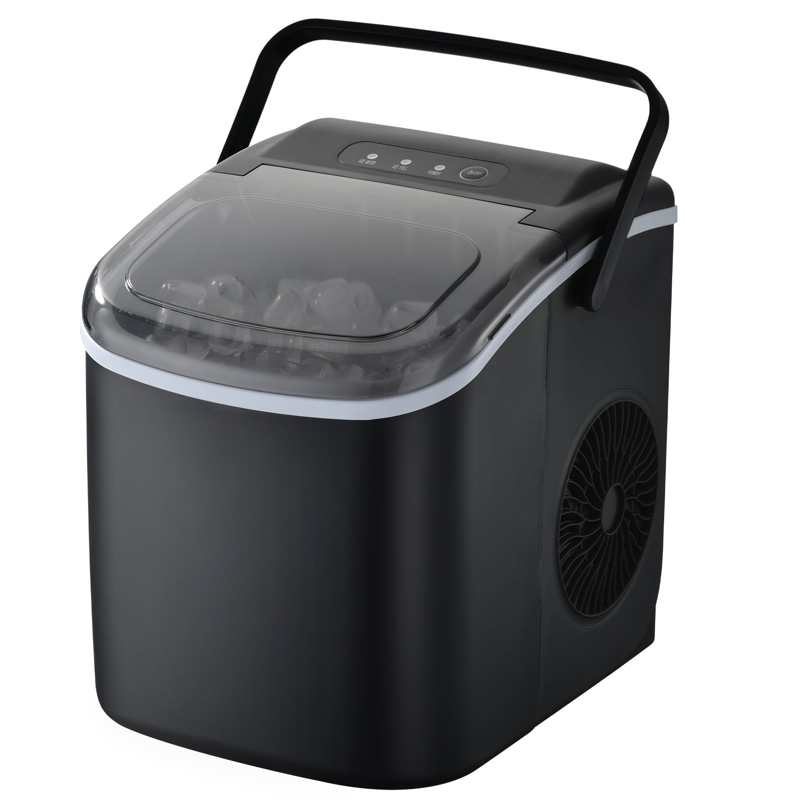 COWSAR 26 lb. lb. Daily Production Bullet Clear Ice Portable Ice Maker Finish: Black ZCO5822G-BLACK