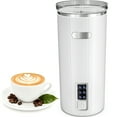 thumbnail image 1 of FREE VILLAGE Electric Milk Frother and Steamer,Portable Rechargeable Coffee Frother Machine,Stainless Steel Cold Foam Maker for Lattes,Coffee & Hot Chocolate,Cappuccinos,Macchiato - White, 1 of 8